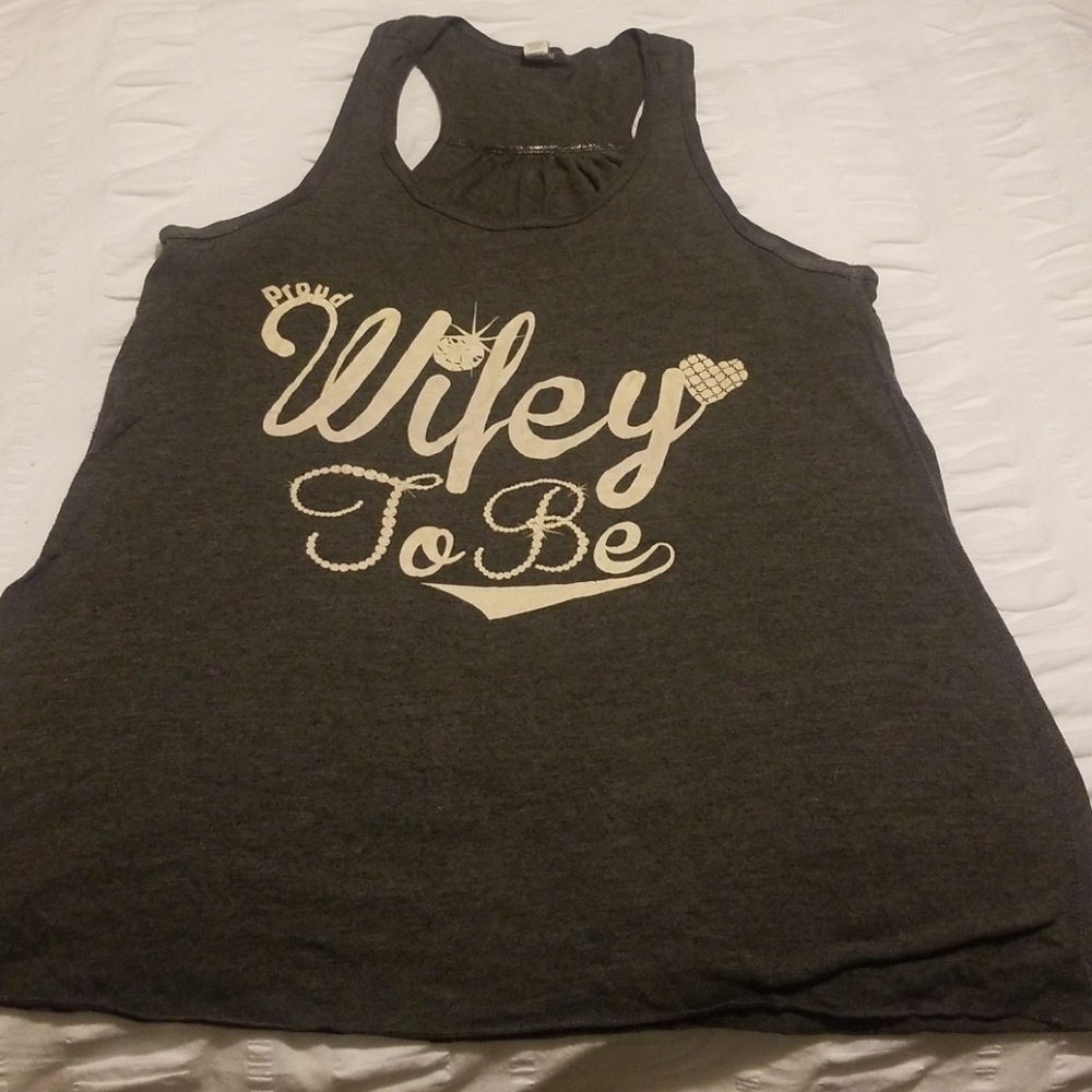 Proud wifey to be tank top xl